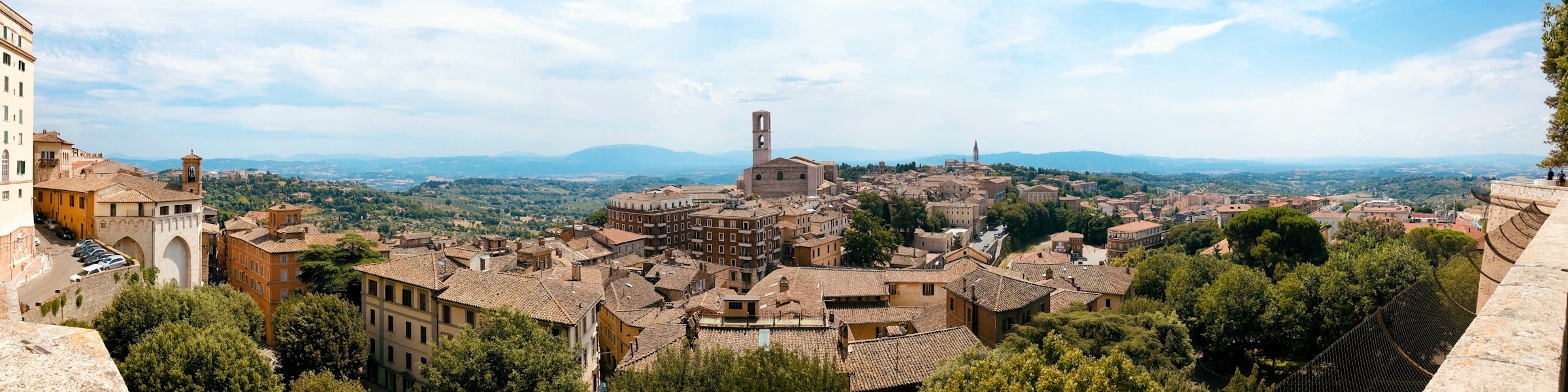 Landscape view of Perugia